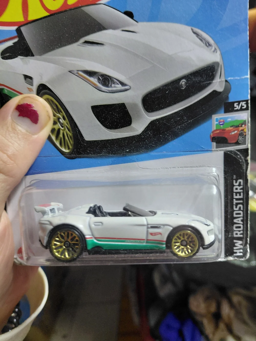 Hot Wheels '15 Jaguar F-Type Project 7 from the 2024 HW Roadsters series (5/5
